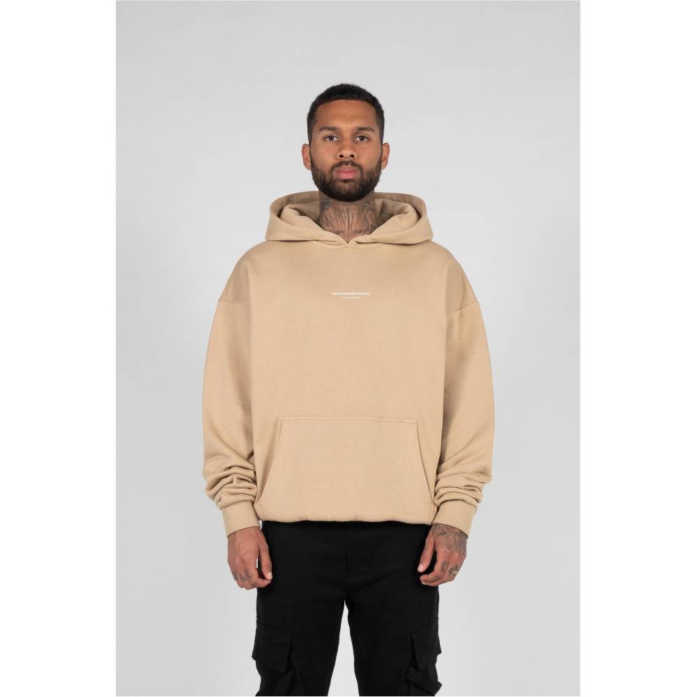 MJ GONZALES - METAMORPHOSE V.4 Heavy Oversized Kapuzenpullover/hoodie - Beige